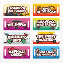 Podium Titles - English - 8 pcs