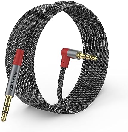 Audio jack 3.5mm male to male - 1m (angled)