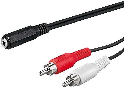 [7000119] Audio cable RCA to Jack female 3.5mm - 1.5m