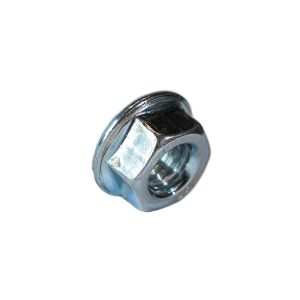 [1822025] Serrated Nut M8 with flange, galvanized, DIN6923